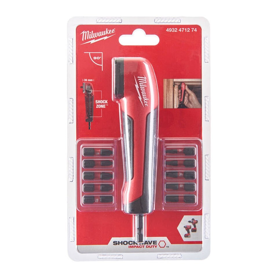 Milwaukee T4932471274 Shockwave Vidalama Köşe Adaptörü