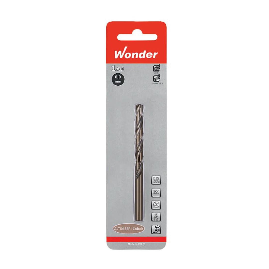 Wonder HSS Blisterli Metal Matkap Ucu Cobalt Altın Seri 6.5mm