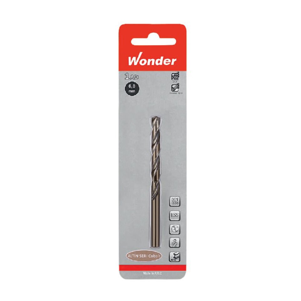 Wonder HSS Blisterli Metal Matkap Ucu Cobalt Altın Seri 12mm
