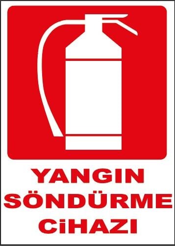 İkaz Levhası Yangın Söndürücü - 902
