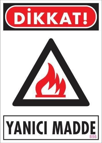 İkaz Levhası Yanıcı Madde - 856