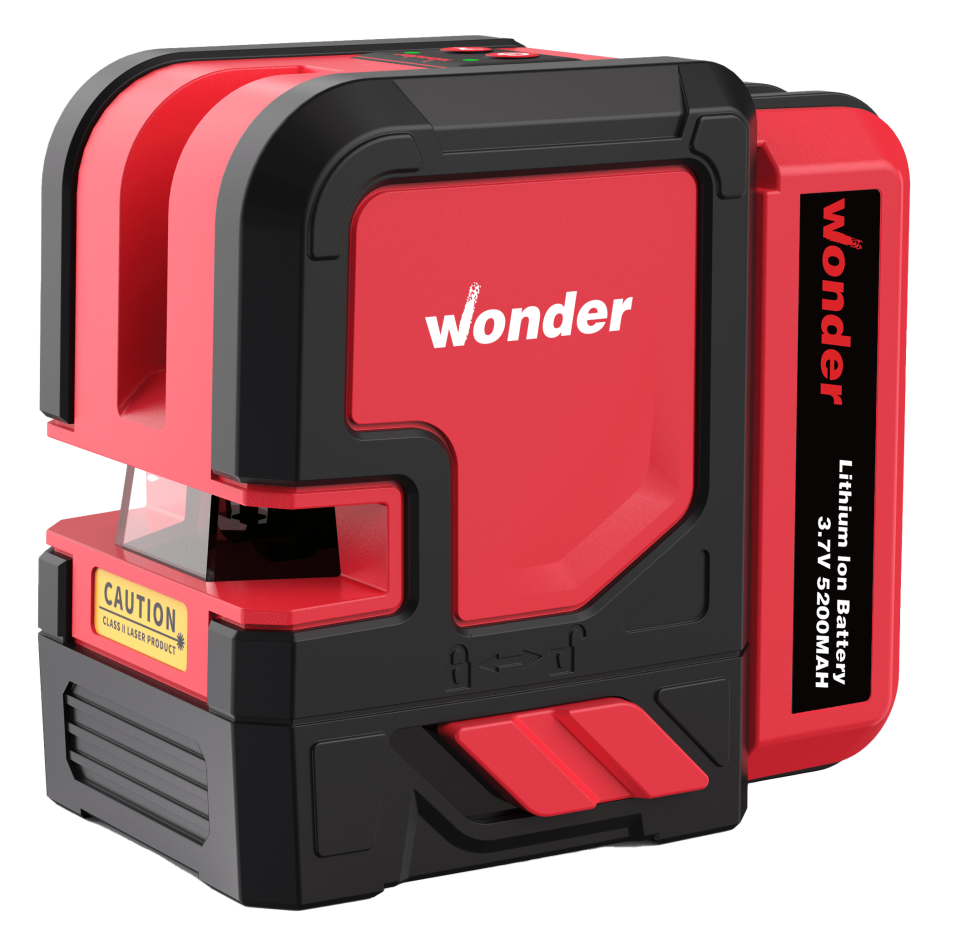 Wonder Lazer Hizalama İki Çizgi Kırmızı Profesyonel 3.7V 5.2 Ah