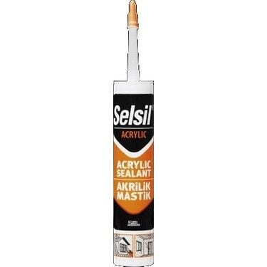 Selsil Silikonize Mastik Gri 500gr