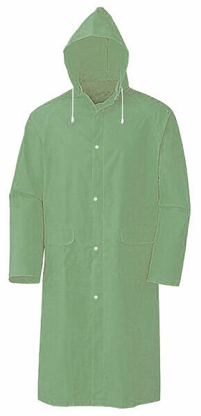 Fermuarlı Yeşil Yağmurluk Takımı