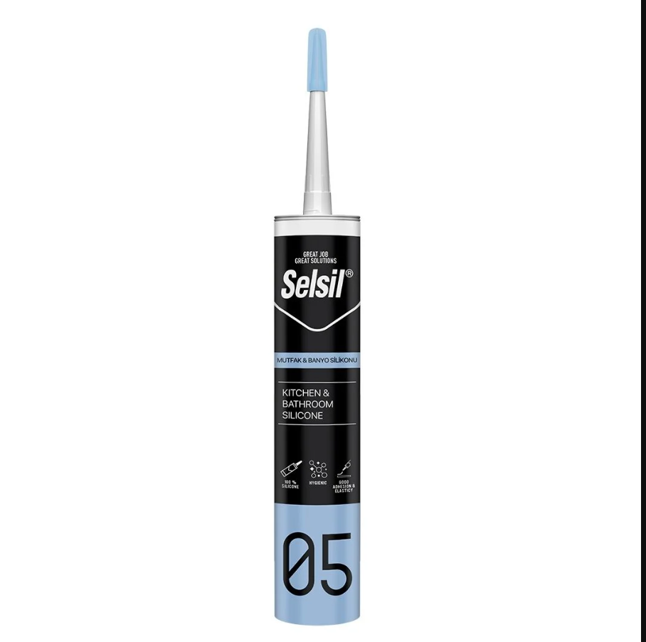 Selsil Banyo ve Mutfak Silikonu Şeffaf 280ml