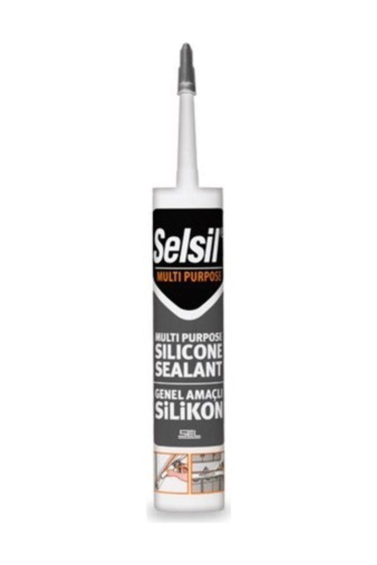 Selsil Silikon Kartuş Gri 280ml