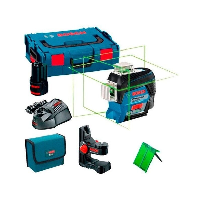 Bosch GLL 3-80 CG Yeşil Çizgili Hizalama Lazeri C BM1+12 Volt Akü