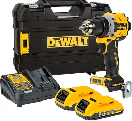 Dewalt DCD800D2T-QW  T Kömürsüz Darbesiz Matkap 18V 2.0Ah 90Nm Tork