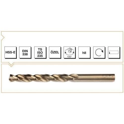 MTE Metal Matkap Ucu Altın Seri 6,80mm