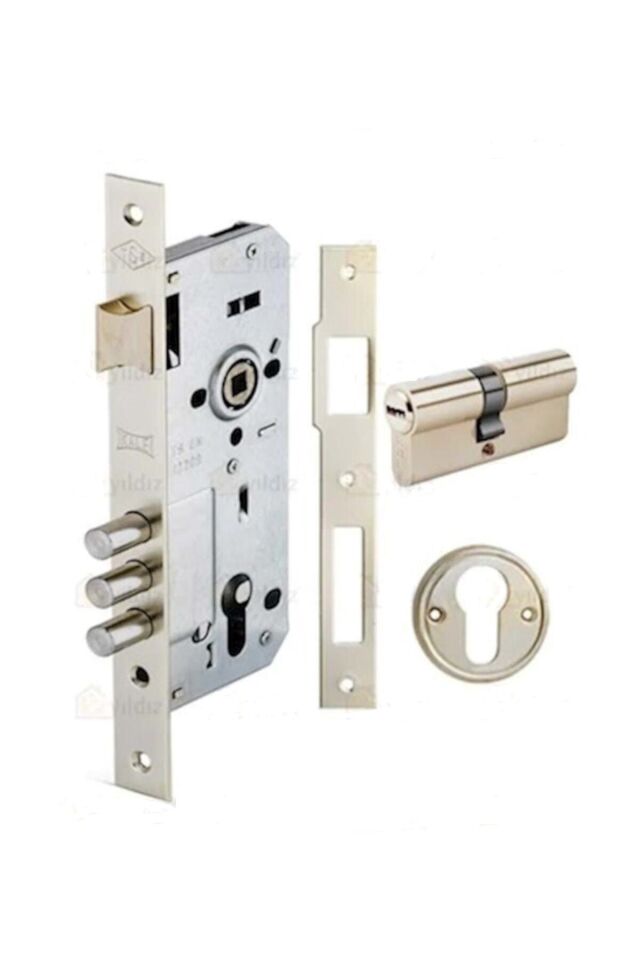 Kale 2000 Silindirli Bilyalı Rulmanlı Kilit 45mm Nikel (3milli)