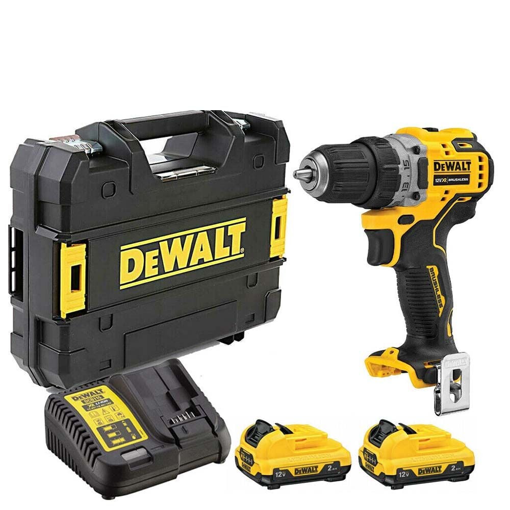 Dewalt DCD701D2 Kömürsüz Kompakt Matkap 12 Volt 2.0Ah 57.5 Nm Tork