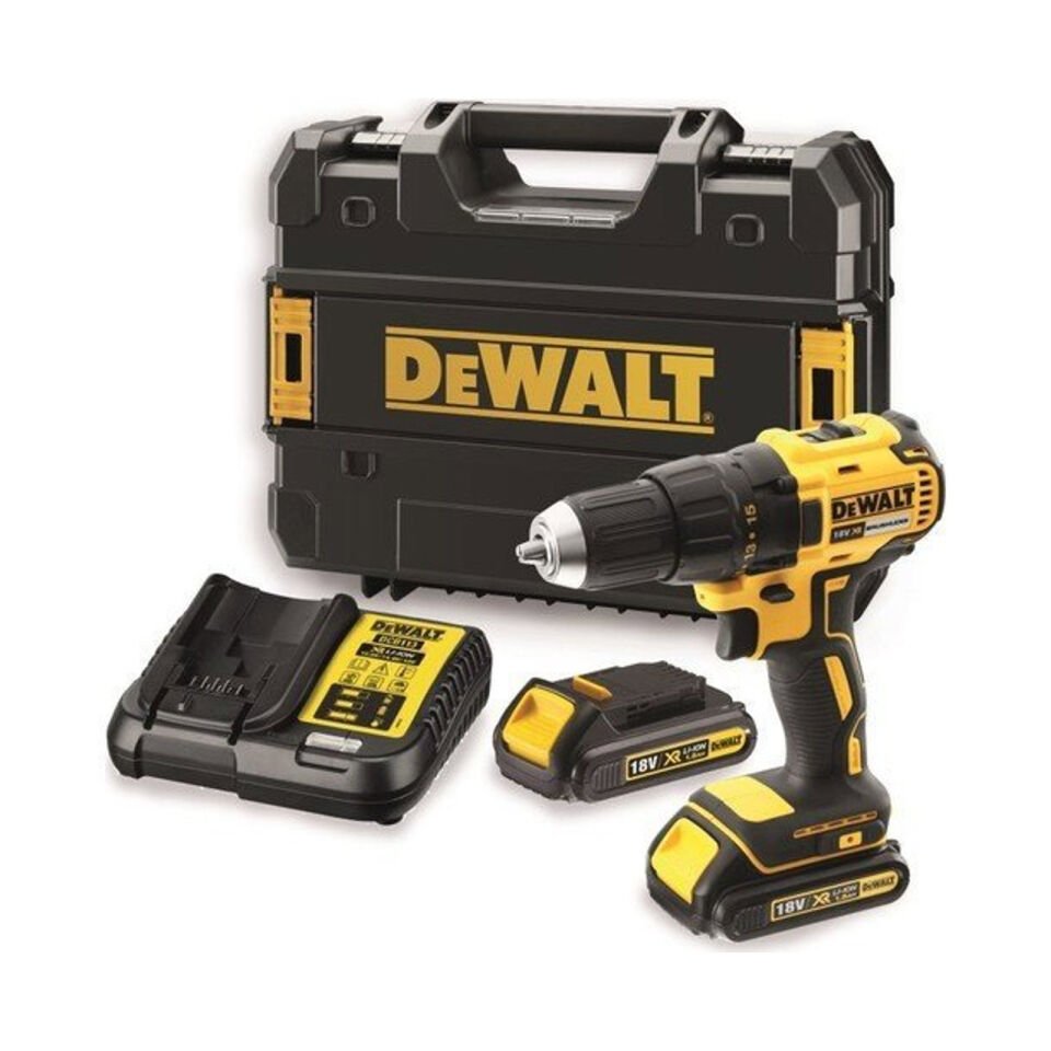 Dewalt DCD777S2T Kömürsüz Darbesiz Vidalama Matkabı 18 Volt 1.5Ah 65Nm Tork