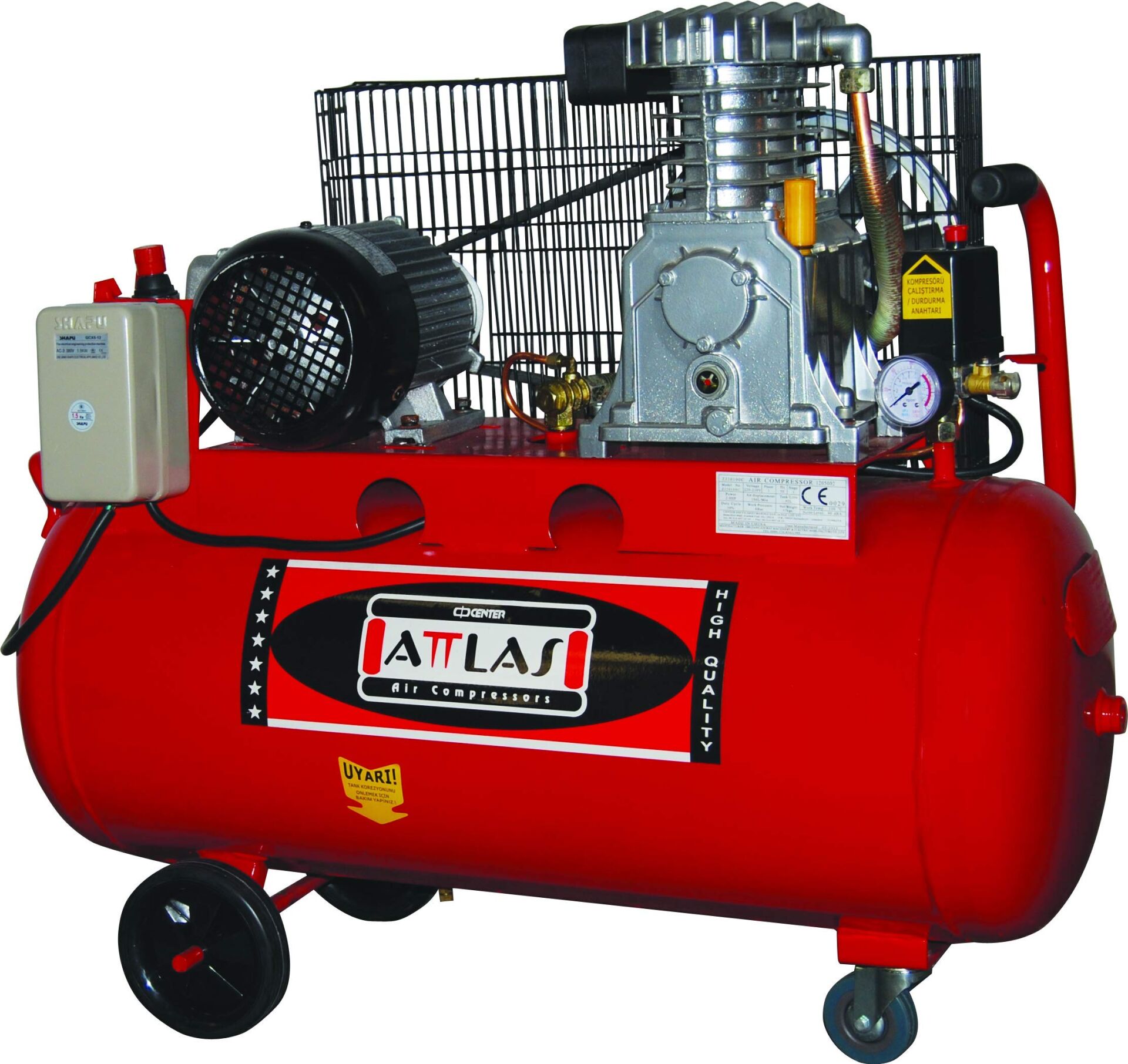 Attlas ZJ20100 N-TR Trifaze Kompresör 100 Lt