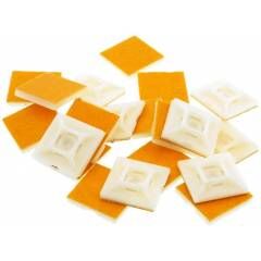 YAPIŞKANLI Kablo Bağı Sabitleyici Kroşe 19x19mm