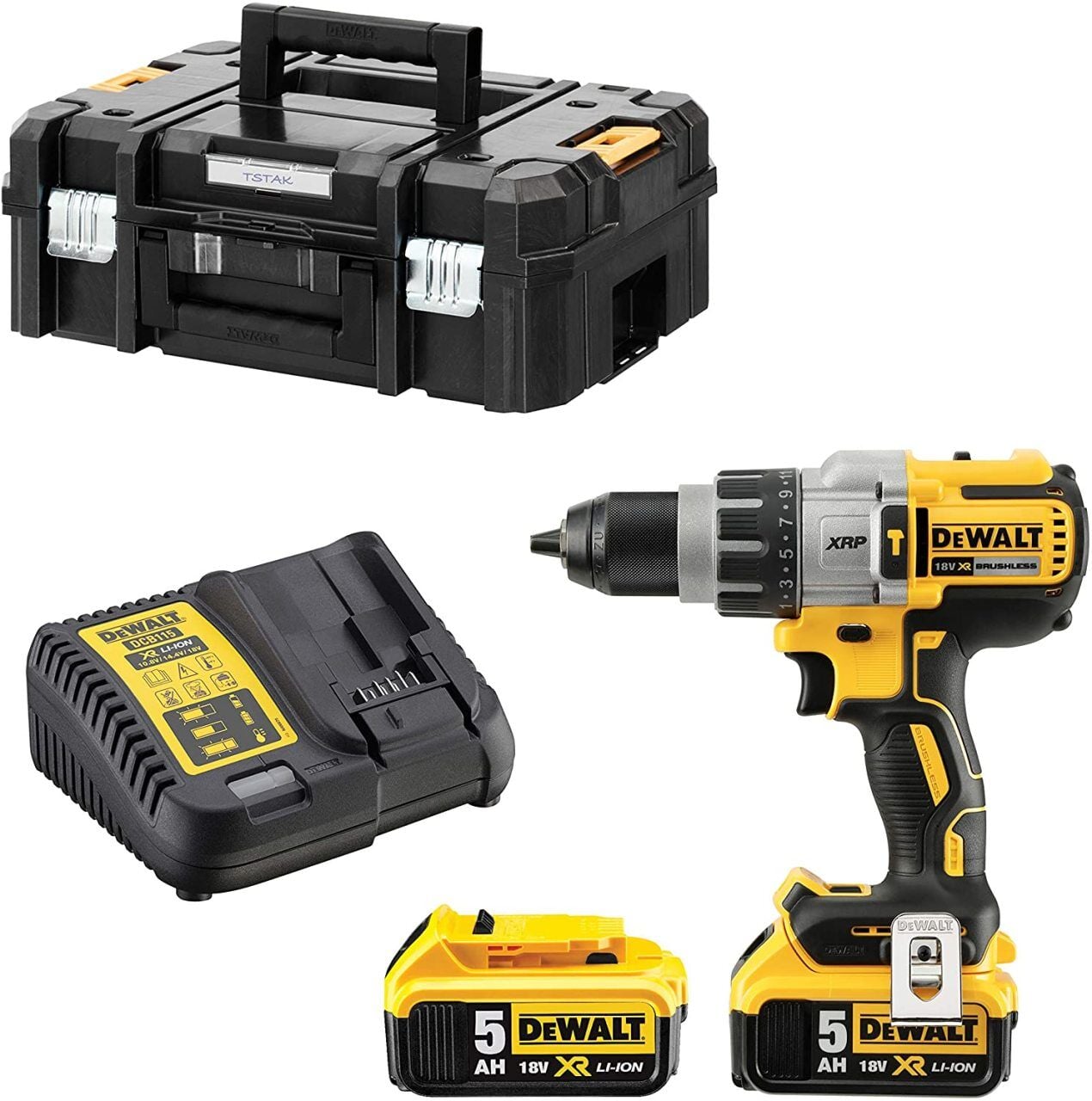 Dewalt DCD996P2 Kömürsüz Darbeli Vidalama Matkabı Şarjlı 18 Volt 5.0Ah 95Nm Tork
