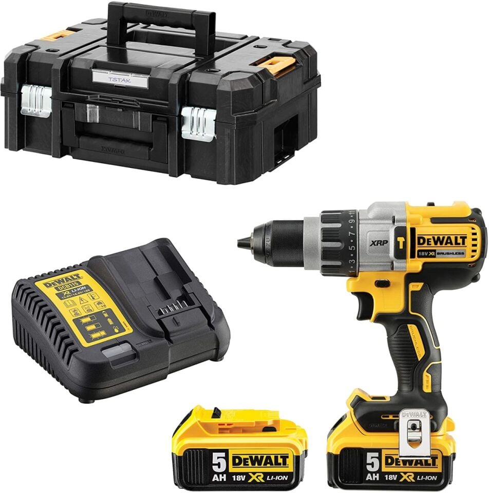 Dewalt DCD996P2 Kömürsüz Darbeli Vidalama Matkabı Şarjlı 18 Volt 5.0Ah 95Nm Tork