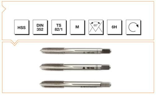MTE El Klavuz Takımı M 10 DIN 352