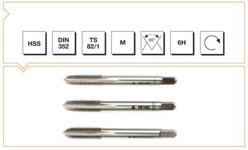 MTE  El Klavuz Takımı M 12 DIN 352