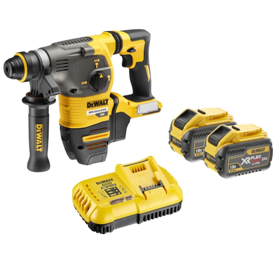 Dewalt DCH333X2 Akülü Kırıcı Delici Sds-Plus 9Amp. Çift Akü 18/54V (4.9 KG) 4.2J