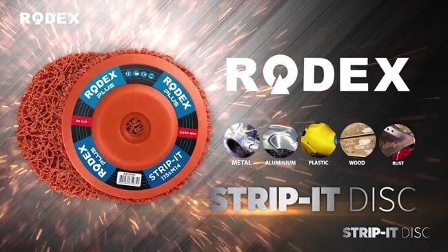 Rodex Boya Pas Kazıma Metal Parlatma Ve Aşındırıcı Turuncu Disk 115mm
