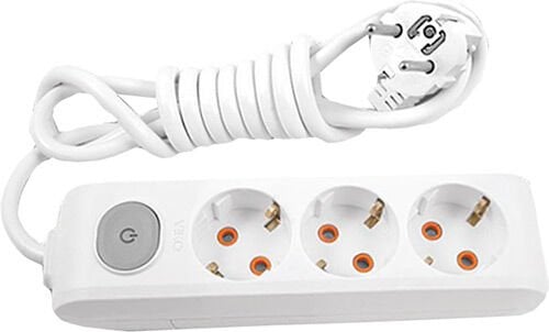 Viko Üçlü Topraklı Priz Anahtarlı 3mt (Çocuk Korumalı)