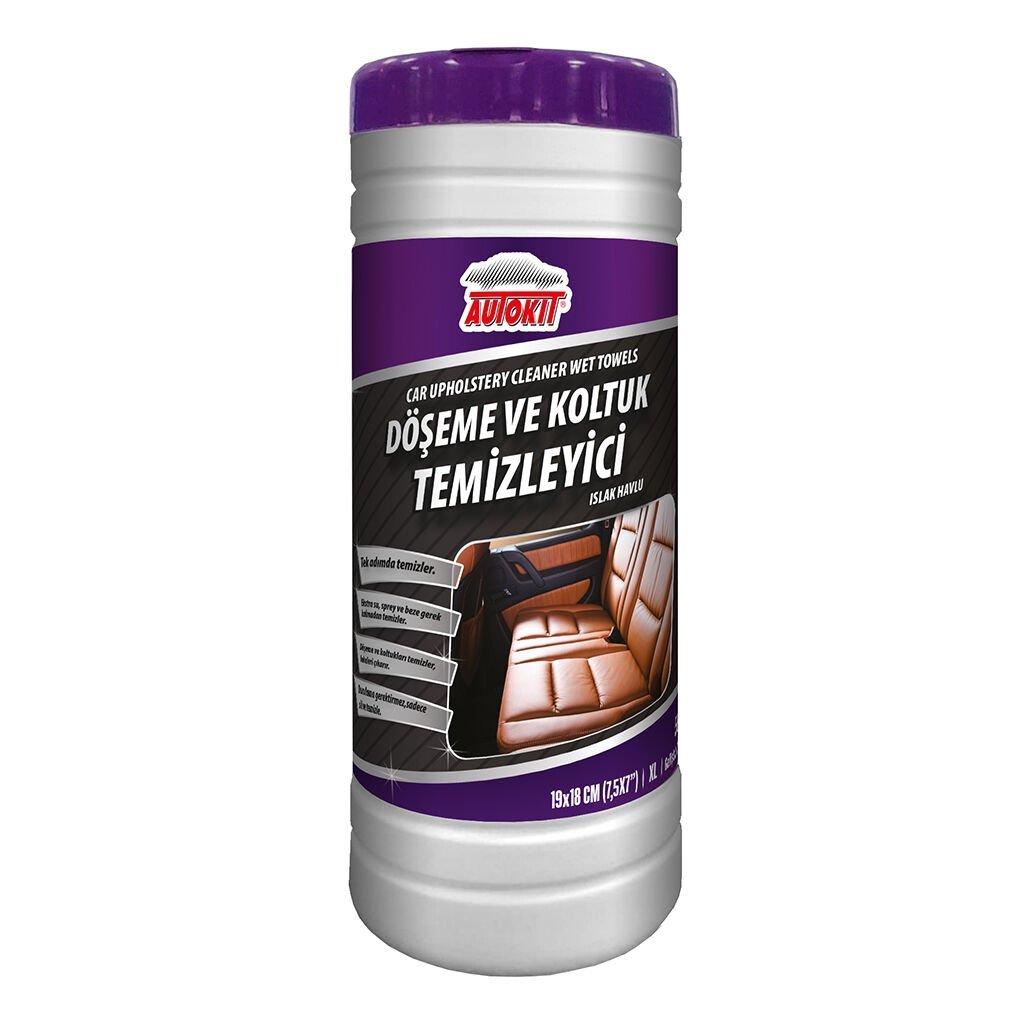 AutoKit Döşeme ve Koltuk Temizleyici Islak Havlu 50'li FA2-1300