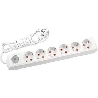 Viko Altılı Topraklı Priz Anahtarlı 3mt (Çocuk Korumalı)