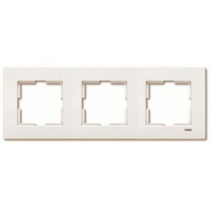 Viko Üçlü Karre Çerçeve Krem