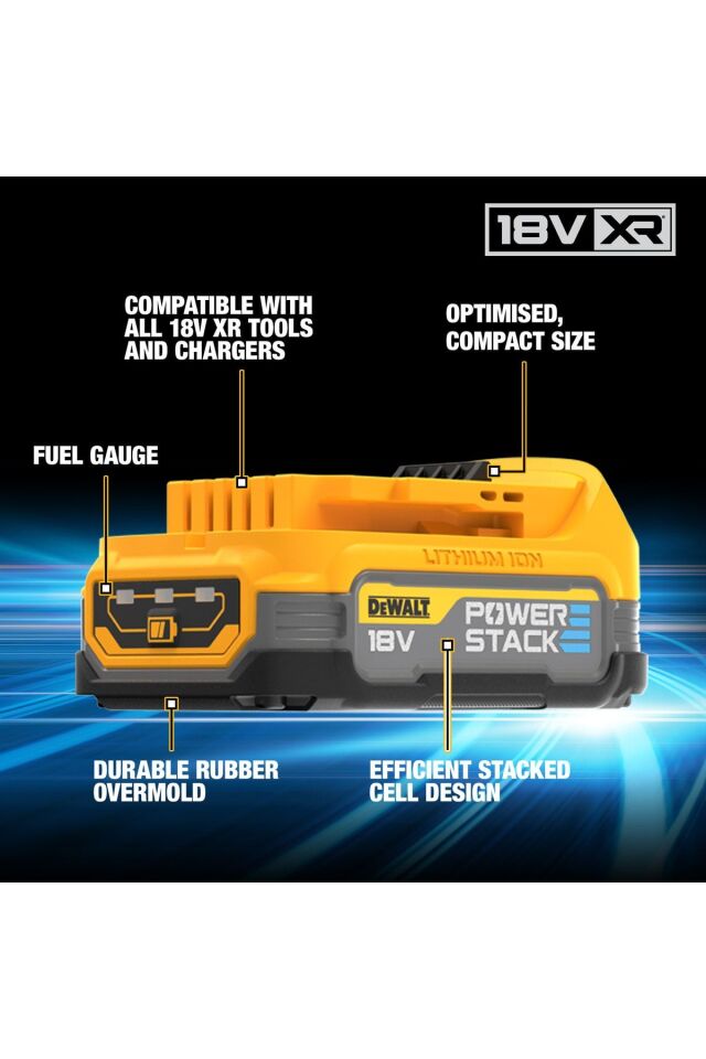 DEWALT DCBP034 NT XR Powerstack Batarya (Pil) (Akü) 18V 1.7 Ah