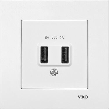 Viko Karre Beyaz Usb Priz 5V 2A
