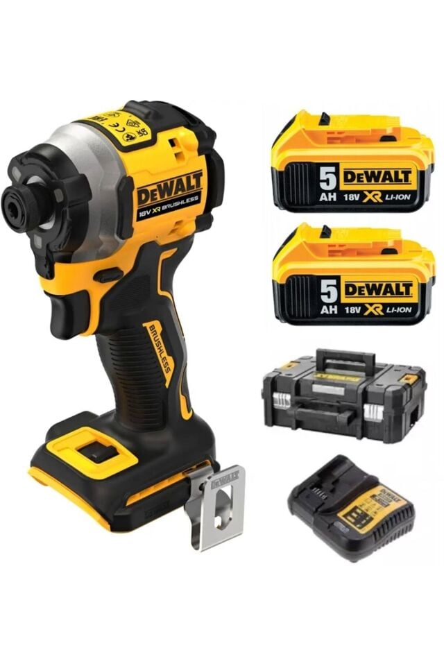 Dewalt DCF850P2T-QW  Kömürsüz Darbeli Tornavida 18V 5,0AH 192Nm Tork