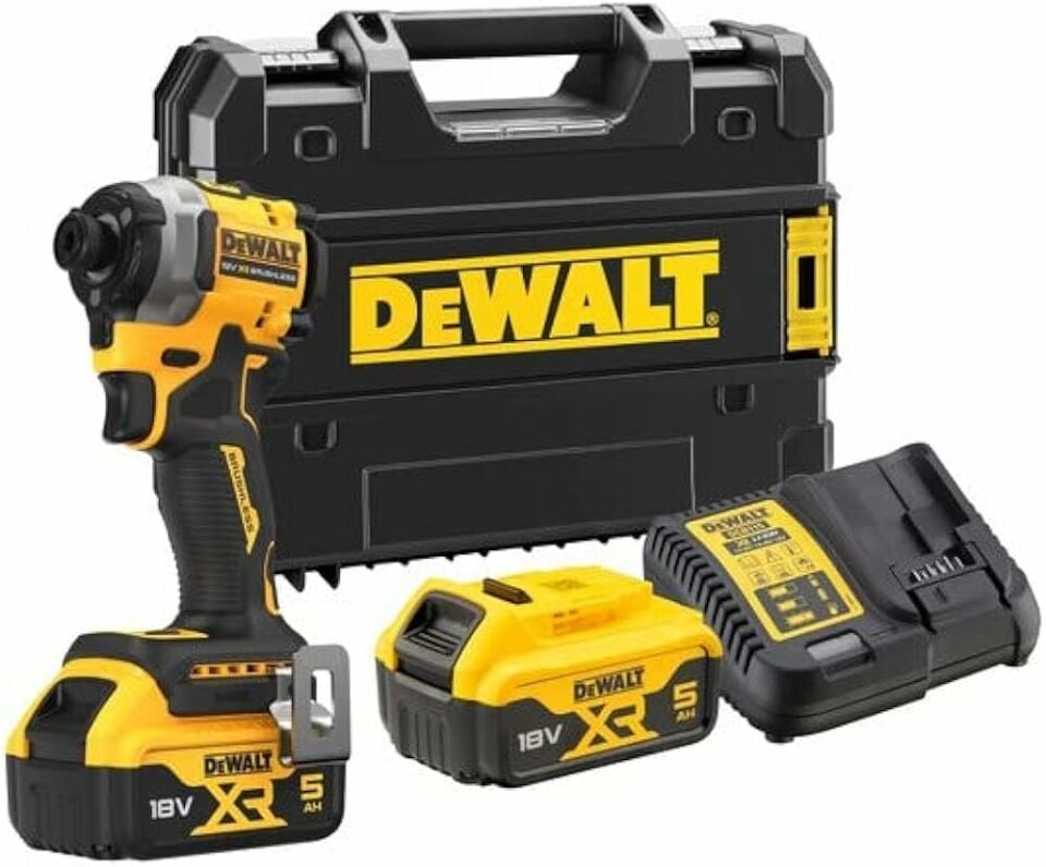 Dewalt DCF850P2T-QW  Kömürsüz Darbeli Tornavida 18V 5,0AH 192Nm Tork