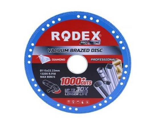 Rodex Vakum Kaynaklı Elmas Metal Kesmi Diski 125mm