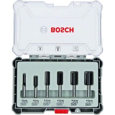 Bosch Freze Seti Düz 6mm (6 Parça)