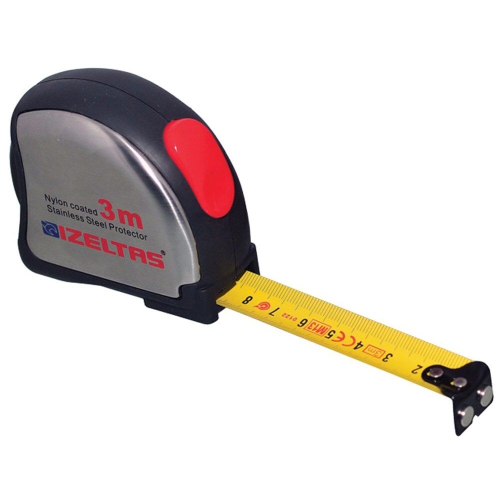 İzeltaş Şerit Metre Krom  3mt