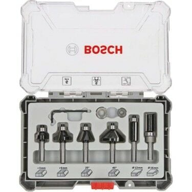Bosch Freze Seti Karışık 6mm (6 Parça)