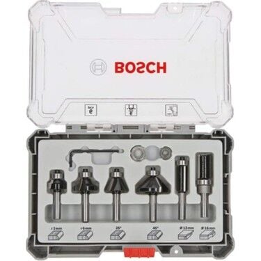 Bosch 2607017468 6 Parça 6 mm Pro Karışık Freze Seti