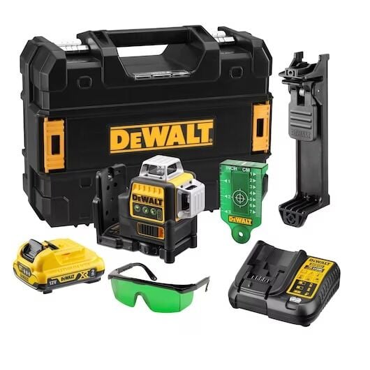 Dewalt DCE089D1G-QW Yeşil 3x360 10,8 V Li-ıon Hizalama Lazer Distomat