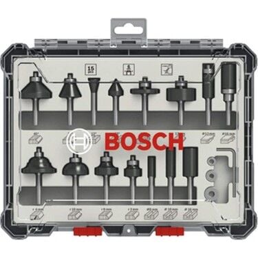Bosch Freze Seti Karışık 6mm (15 Parça)