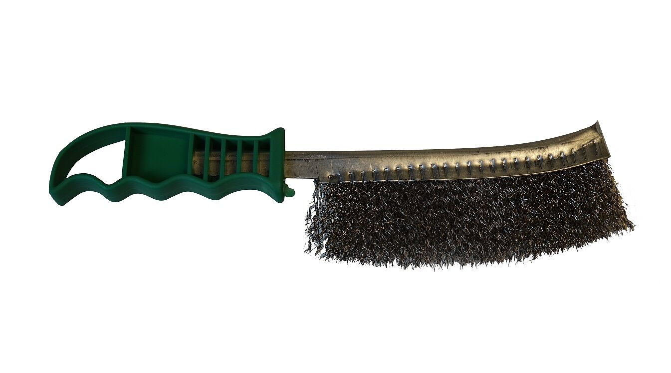İthal Plastik Saplı Paslanmaz Çelik Tel Fırça 230 Mm