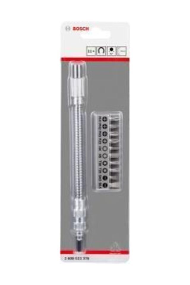 Bosch Vidalama Ucu Seti Metal Uzatma Adaptörü 20cm (11 Parça)