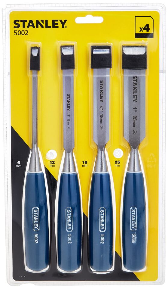 Stanley İskarpela Mavi 4 Parça TK5002 (6.12.18.25mm) 016129