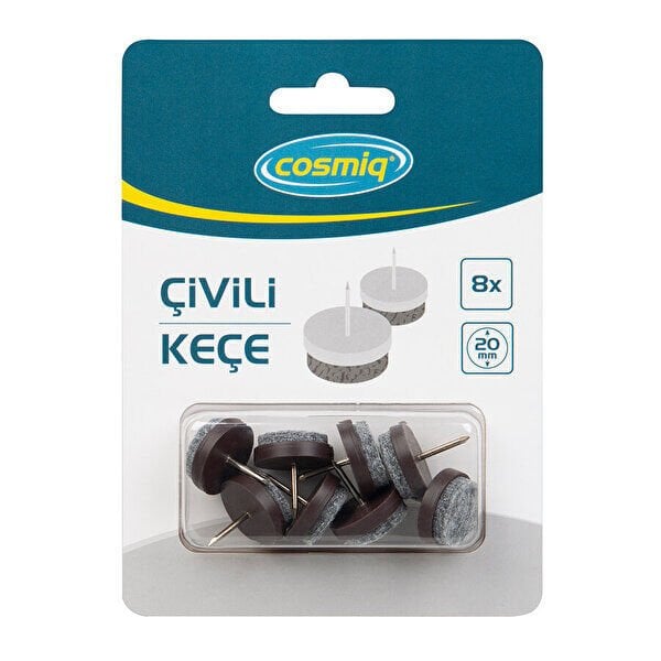 Cosmiq Çivili mobilya Keçesi Kahverengi 20mm