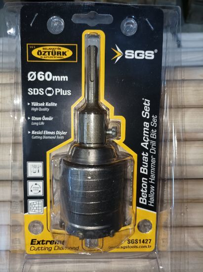 Elmaslı Beton Delme Panç+Adaptör 60mm
