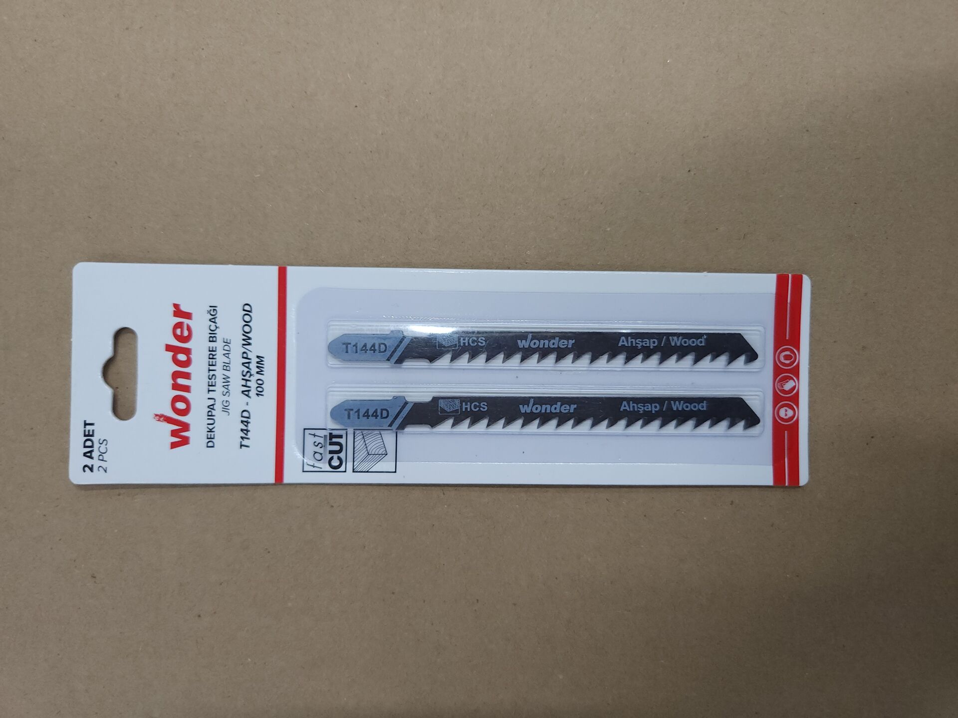 Wonder T144D Dekupaj Testere Ahşap 100mm ( 2 li Blister )