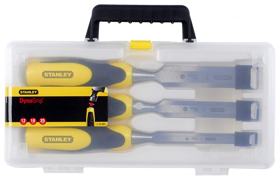 Stanley ST216883 Siyah-Sarı İskarpela Takımı 3'lü (12-18-25)
