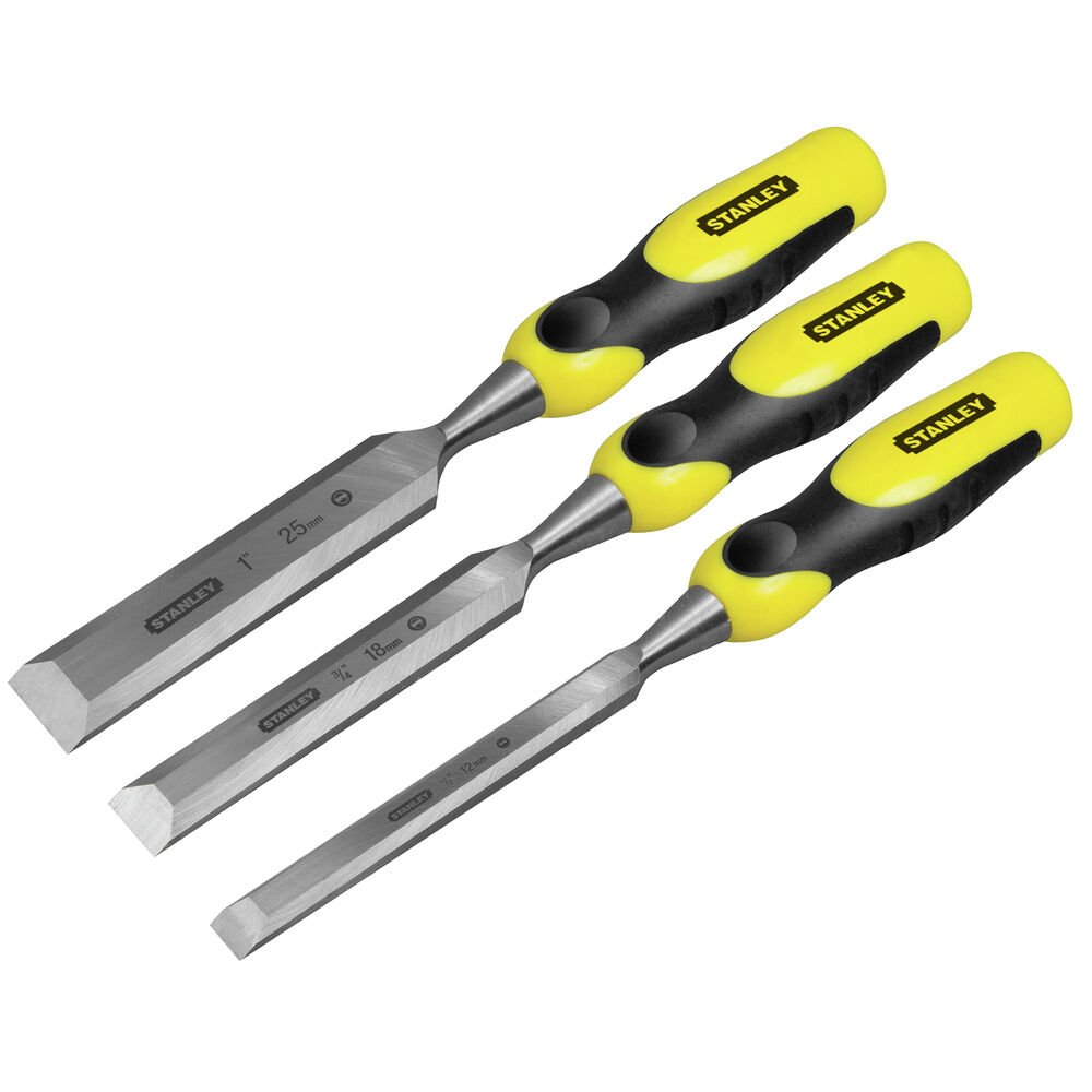 Stanley ST216883 Siyah-Sarı İskarpela Takımı 3'lü (12-18-25)