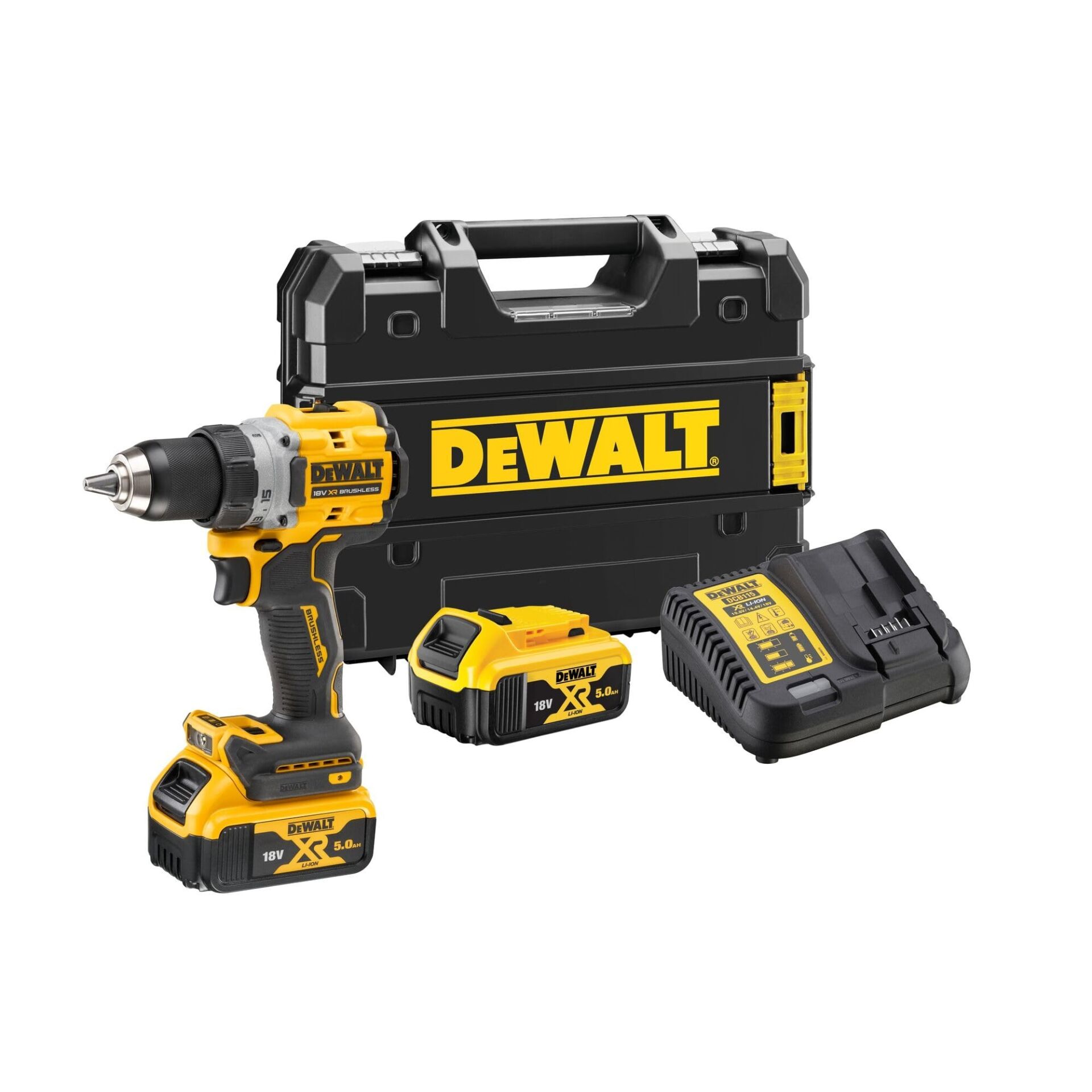 Dewalt DCD800P2-QW Kömürsüz Darbesiz Vidalama 18V 5,0Ah (Manuel Toplama Set)
