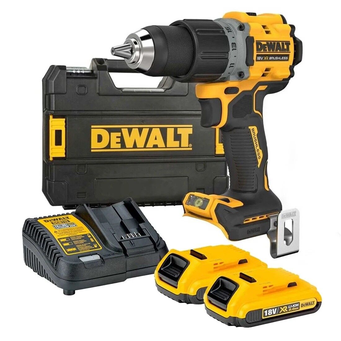 Dewalt DCD800D2-QW Kömürsüz Darbesiz Matkap 18V 2,0Ah (Manuel Toplama Set)