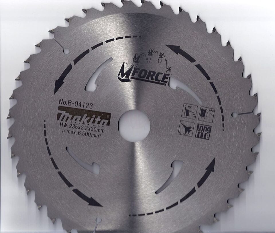 MAKİTA M Force Ahşap Daire Testeresi 235x30 80 Diş  B-04123